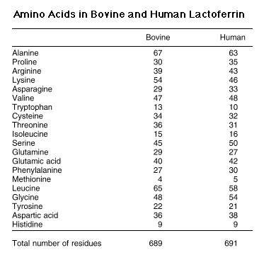 More About Lactoferrin In Cow S Milk