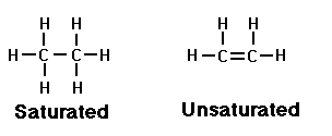 Saturated and Unsaturated bonds
